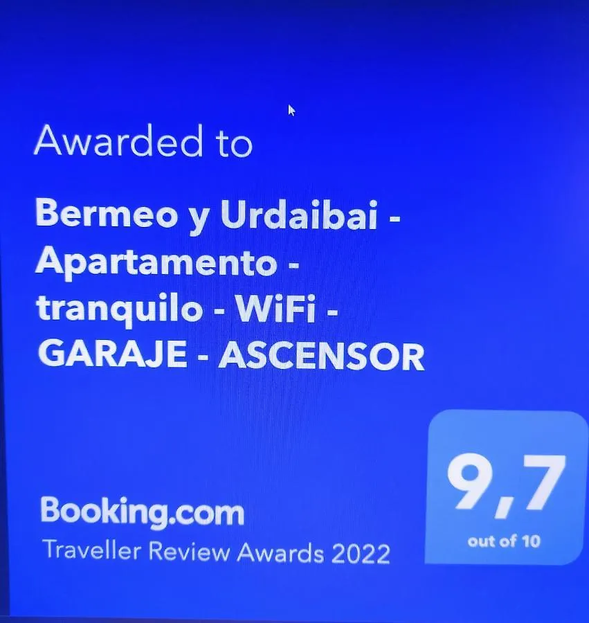 Bermeo Y Urdaibai - Parking-Ascensor - Wifi - Tranquilo Apartment